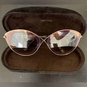 Tom Ford Rosegold Butterfly Sunglasses